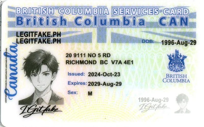 Buy British Columbla (BC-SERVICES CARD) ID Fake ID Online