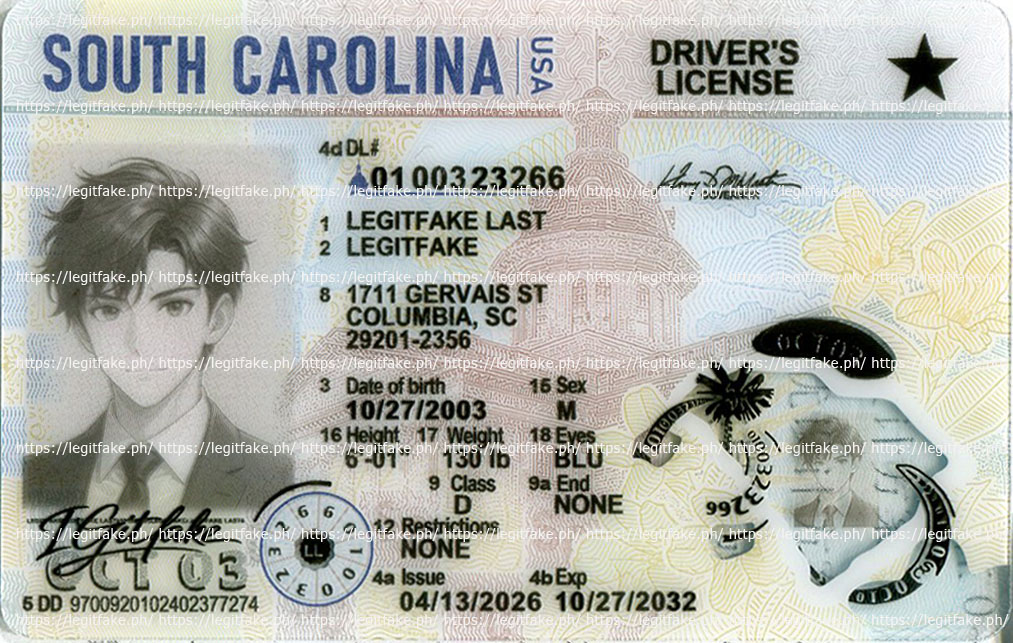 Buy South Carolina 2025-08-25 Fake ID Online